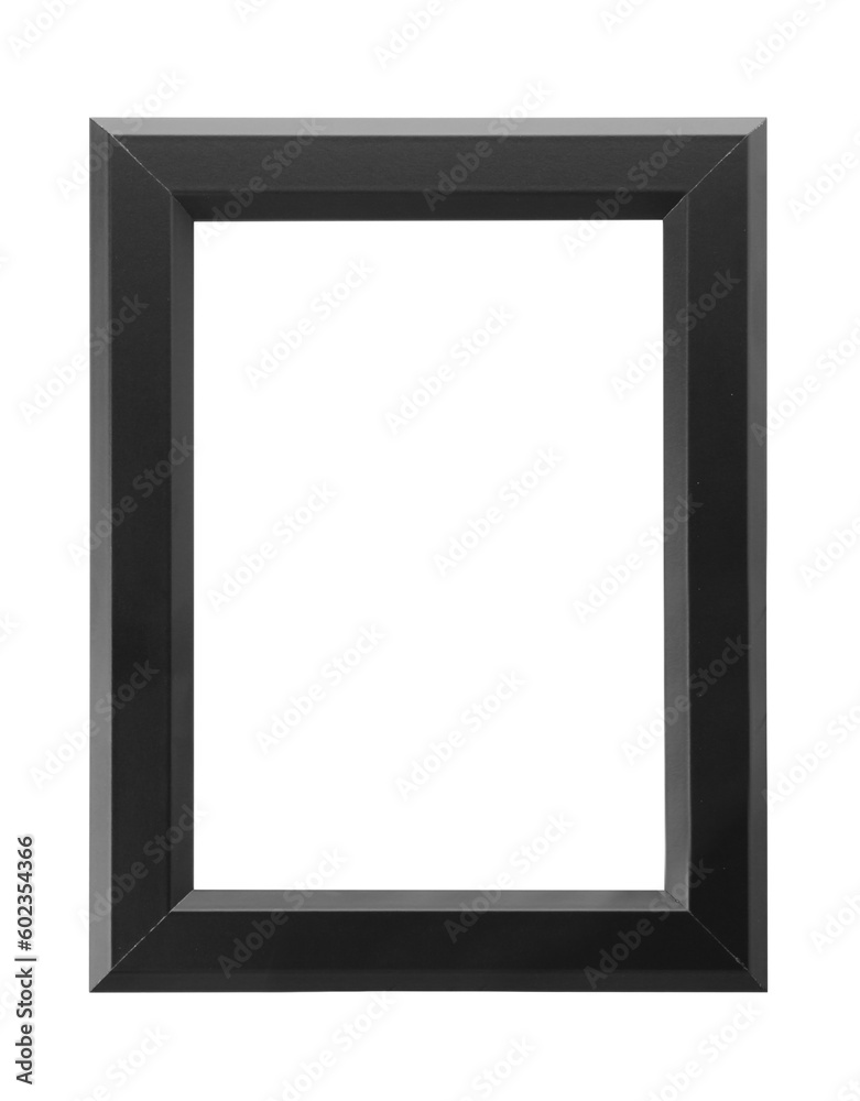 Black frame isolated on white. For mirror, photo, picture, painting and others