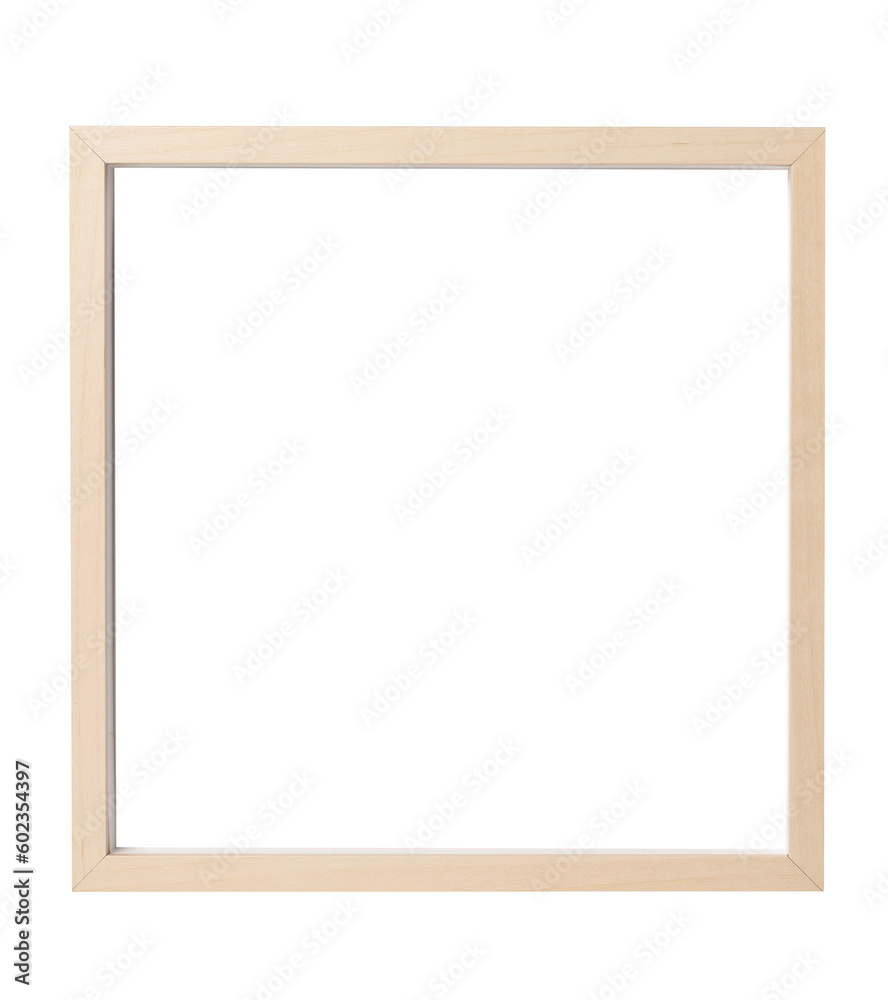 Wooden frame isolated on white. For mirror, photo, picture, painting and others Wooden frame isolated on white. For mirror, photo, picture, painting and others