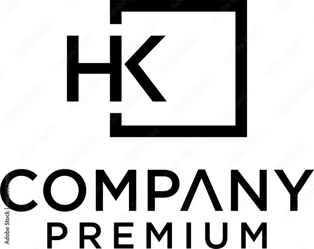creative letter HK logo vector creative letter HK logo vector