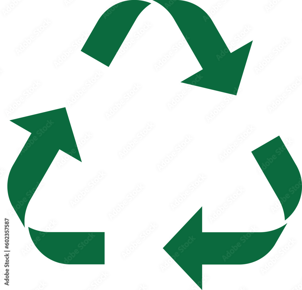 Recycling icon. The symbol of product recycling. Green arrows. Caring for the environment, eco-friendly. Simple illustration, logo. Recycling icon. The symbol of product recycling. Green arrows. Caring for the environment, eco-friendly. Simple illustration, logo.