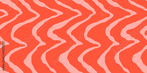 Salmon filet vector seamless pattern. Food abstract texture.