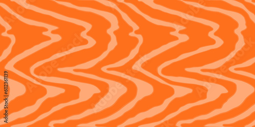 Salmon filet vector seamless pattern. Food abstract texture.