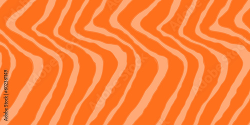 Salmon filet vector seamless pattern. Food abstract texture.