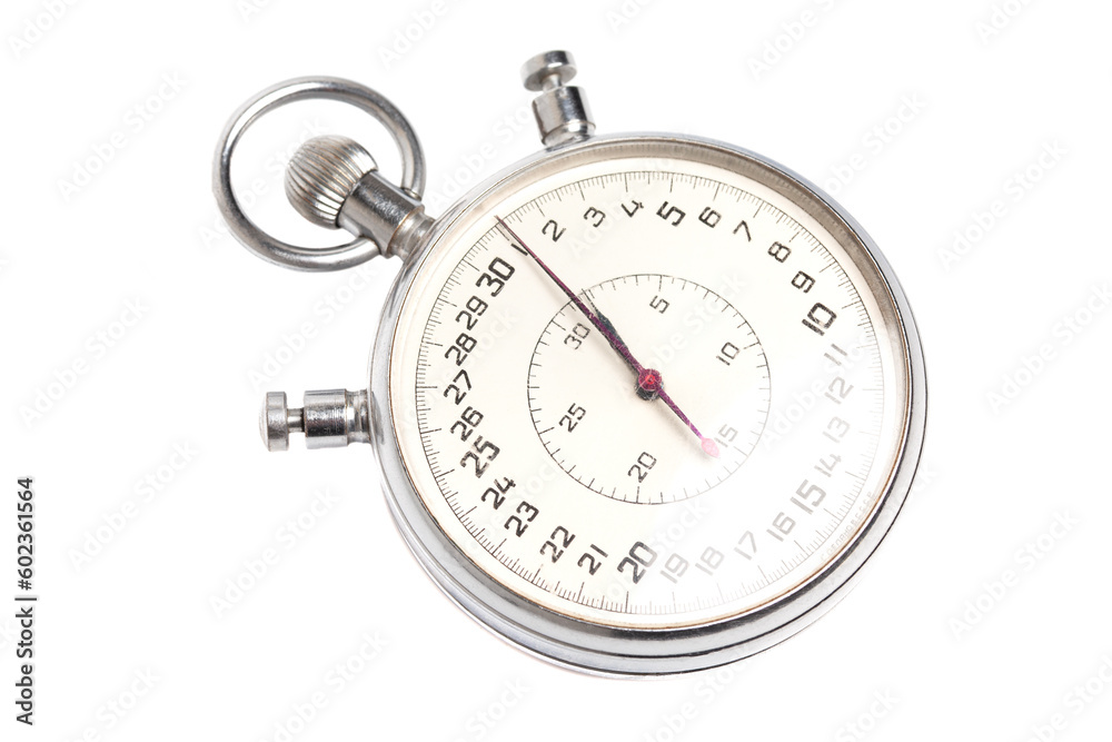 Old stopwatch isolated on white background Old stopwatch isolated on white background