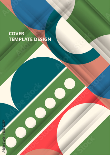 Modern laconic geometric composition for cards, heading, invitation, poster, social networks, publications after publication. Vector