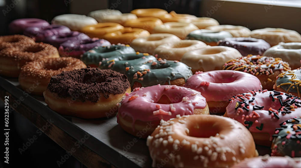 Donuts created with Generative AI technology