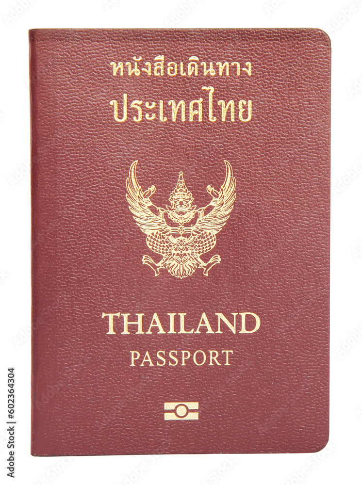 Thailand passports on transparent background Thailand passports on transparent background