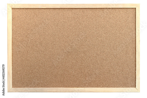 Cork board on transparent background
