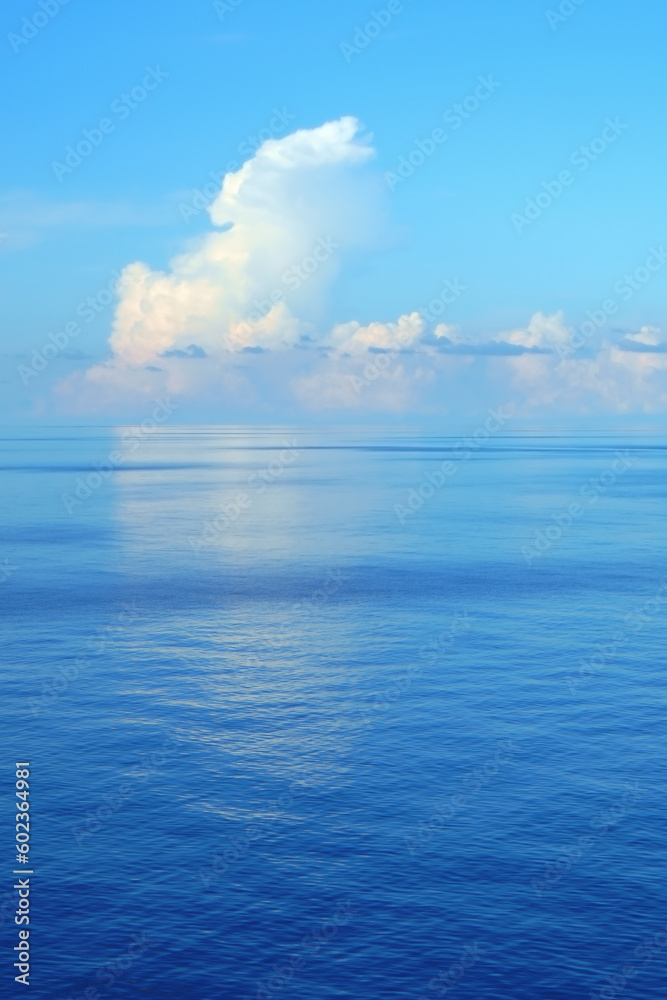 Blue water surface of Caribbean sea Blue water surface of Caribbean sea