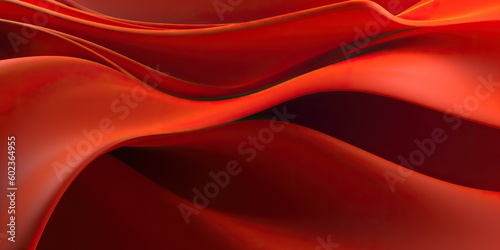 warm Orange fluid vibrant background, generative ai