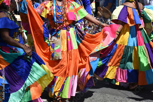 Panamenial heritage cultural dress typical cultural parade photo