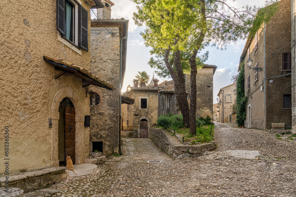 Scenic view in Arpino, ancient town in the province of Frosinone, Lazio, central Italy.