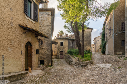 Fototapeta Naklejka Na Ścianę i Meble -  Scenic view in Arpino, ancient town in the province of Frosinone, Lazio, central Italy.