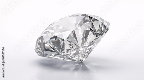 Sparkling Solitaire  Isolated Diamond on transparent background  generative AI