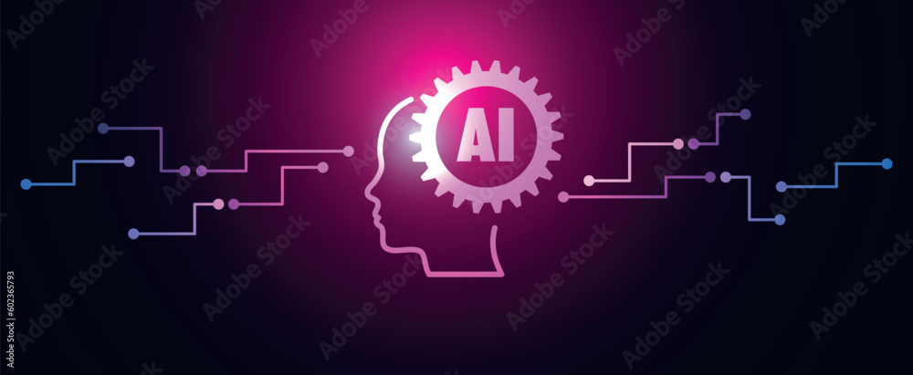 Fototapeta premium sfondo, grafica, intelligenza artificiale, AI, informatica