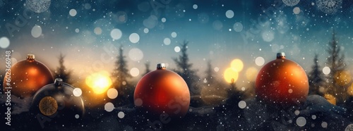 Christmas on a blurred background, in the style of flickr, tonalist genius, sparklecore, created with generative AI