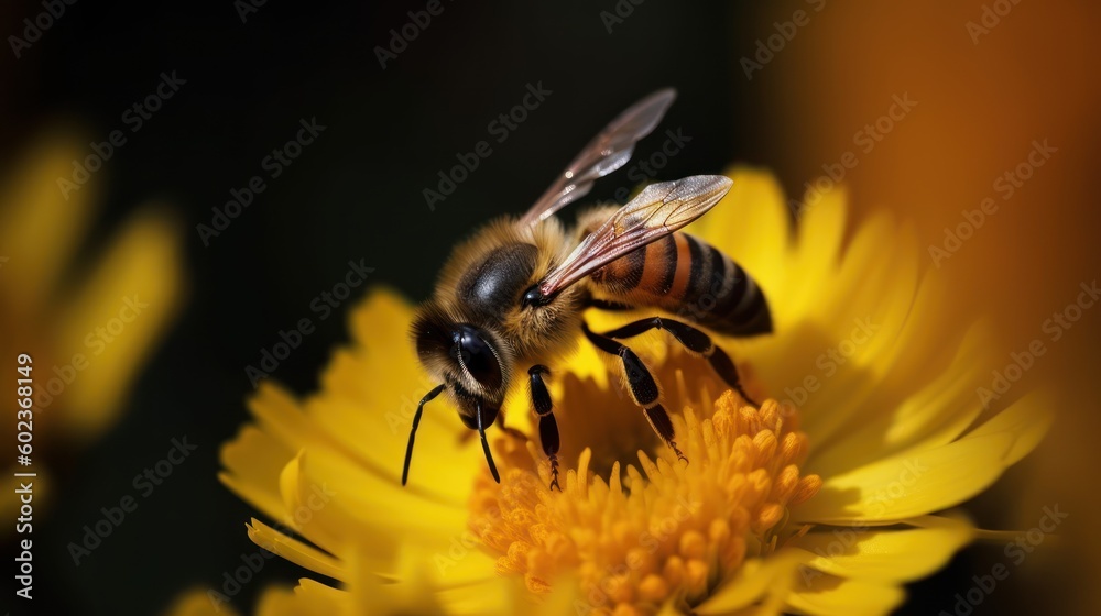 Honeybee insect on the flower Beautiful Natural Photograph Fresh Green Lifestyle Honeybee insect on the flower Beautiful Natural Photograph Fresh Green Lifestyle