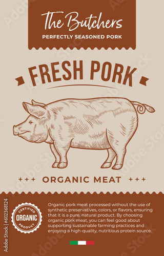 Organic Pork Label Design