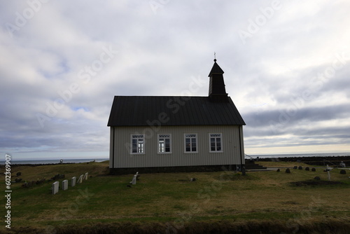 View on a church to Iceland