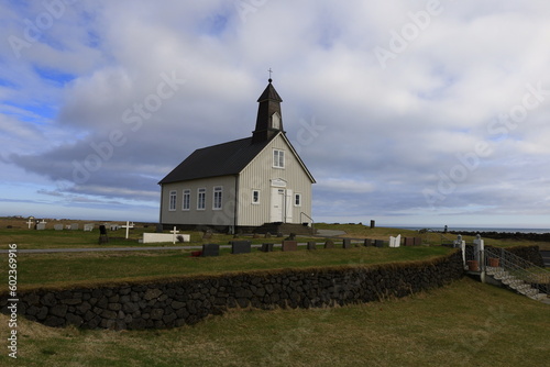 View on a church to Iceland