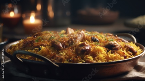 chicken rice biryani lamb chops with potatoes and rosemary