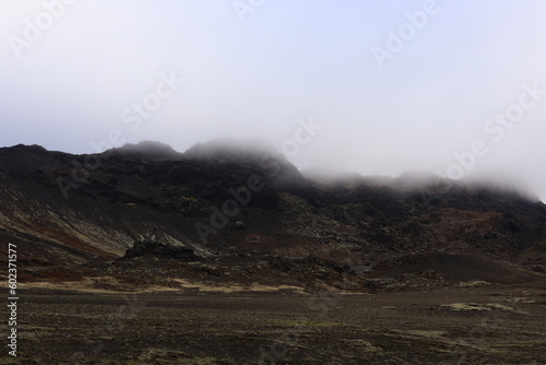 View on a mountain to Iceland