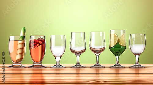 Beverages were coldly poured into glasses, with fruits and alcohol added - generative ai.