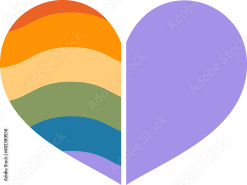 Hearts Pride LGBT Shapes Element