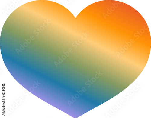 Heart Pride LGBT Shape Element