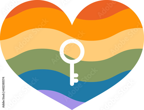 Hearts Pride LGBT Shapes Element