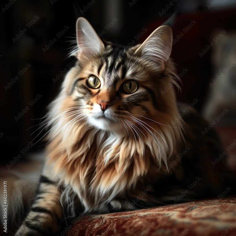 Obraz premium Hauskatze, die Prinzessin