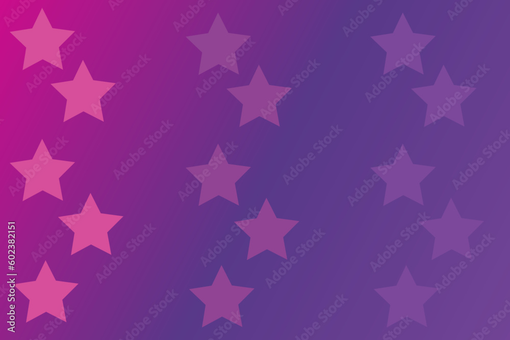 Gradient background. Banner design composition. Horizontal orientation. Modern geometric pattern. Futuristic background with geometric shapes stars. Vector illustration.