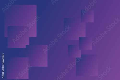 Gradient background. Banner design composition. Horizontal orientation. Modern geometric pattern. Futuristic background with geometric shapes, squares. Vector illustration.