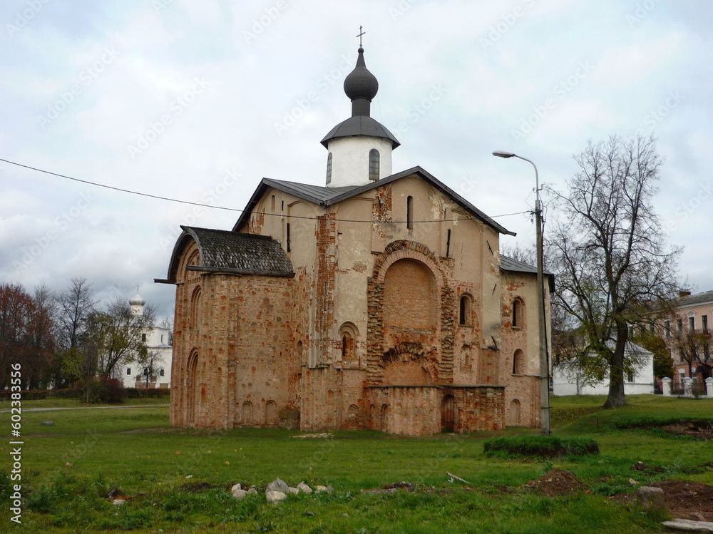 Ancient Orthodox Church of Paraskeva Pyatnitsa. Velikiy Novgorod.