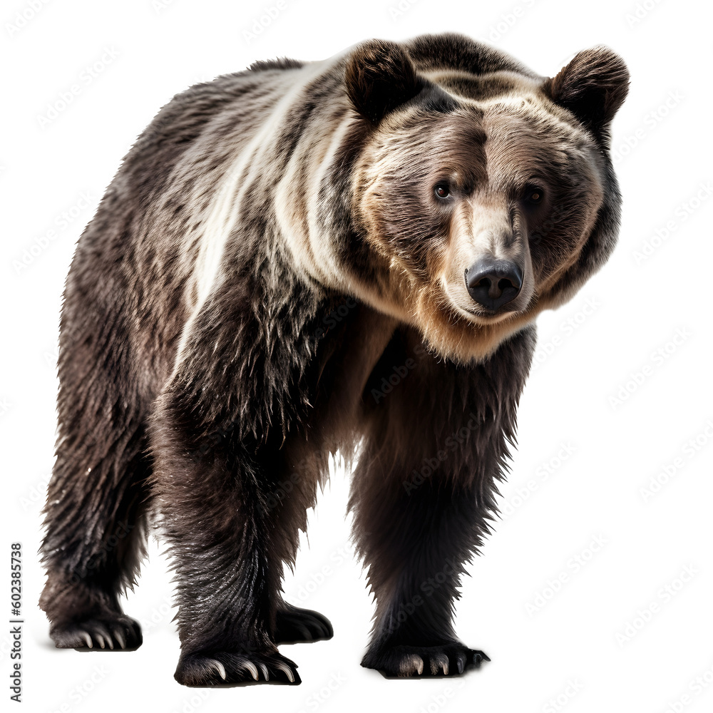 Obraz premium Bear isolated transparent background