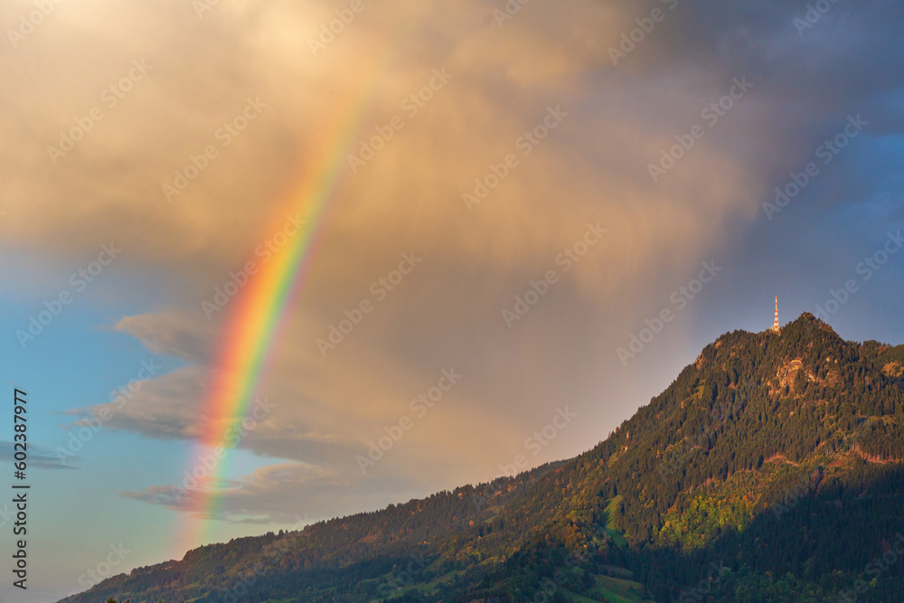 Burgberg - Grünten - Regenbogen - Allgäu - Berg Burgberg - Grünten - Regenbogen - Allgäu - Berg