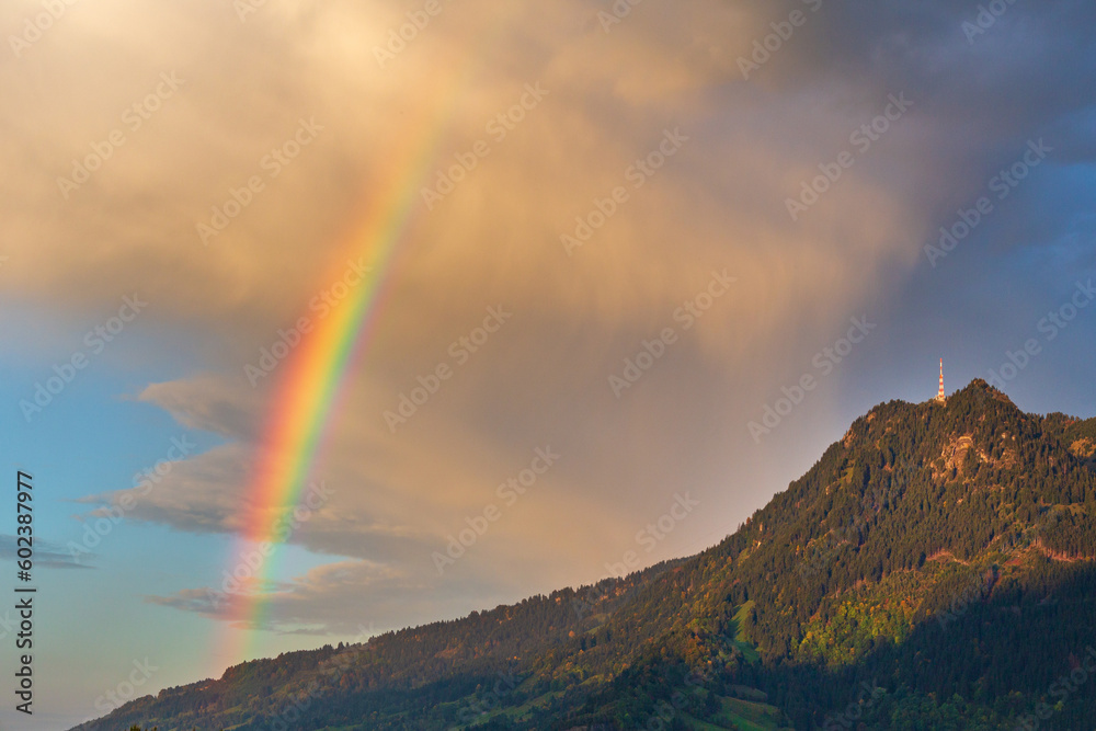 Burgberg - Grünten - Regenbogen - Allgäu - Berg 