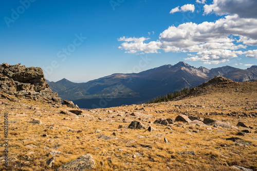 rugged mountain landscape in the rocky mountains national park