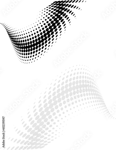 Background Composition, Web Template (Halftone) Design