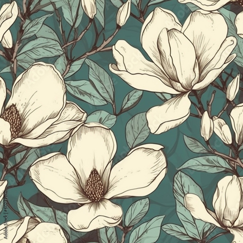 design for magnolia fantasy print