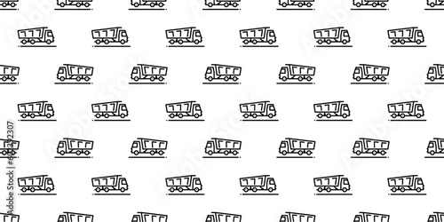 Tipper Truck Icon Seamless Pattern Y_2206001