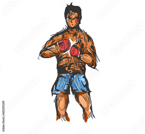 Boxing Club Sport Logo Design Template
