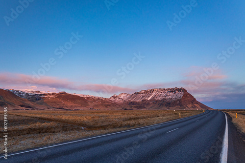 Iceland in a cold march day