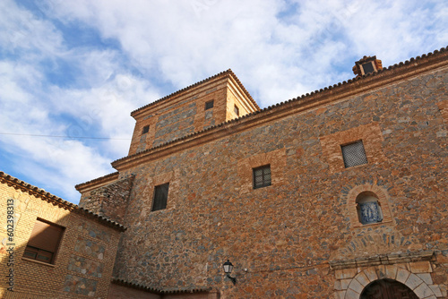 Building in Consuegra town square in Spain