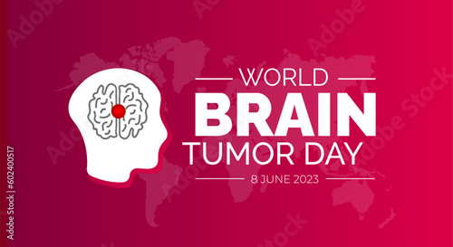 World Brain Tumor Day background or banner design template. vector illustration.