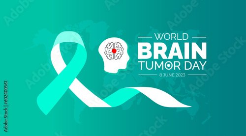 World Brain Tumor Day background or banner design template. vector illustration.