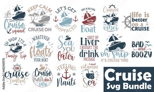 Canvas Print Cruise SVG Bundle.