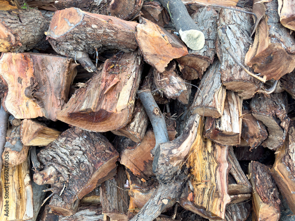 Pile of firewood for warming in the winter season, background texture, close up, detail. Dense stack of wood cut in outdoor for drying, winter autumn season concept, selective focus. Pile of firewood for warming in the winter season, background texture, close up, detail. Dense stack of wood cut in outdoor for drying, winter autumn season concept, selective focus.