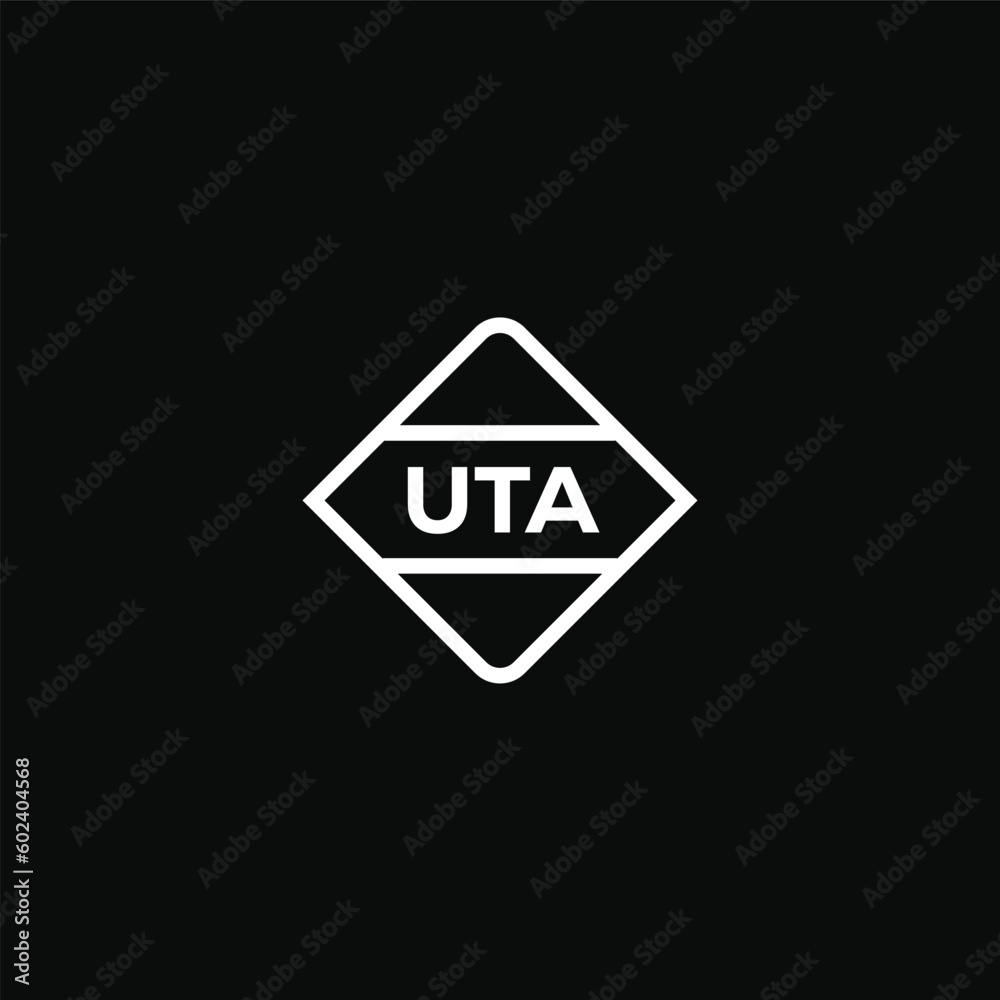 UTA letter design for logo and icon.UTA monogram logo.vector ...