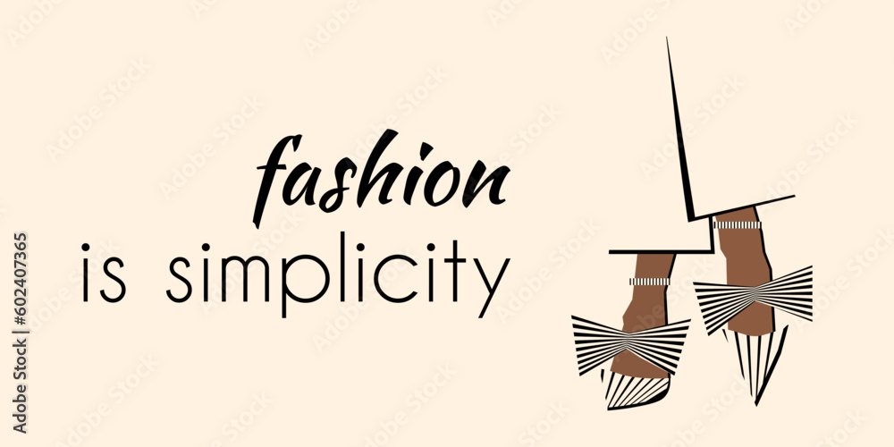 stylish inscription on the theme of fashion
Quote on the theme of style and fashion
Stylish trendy lettering